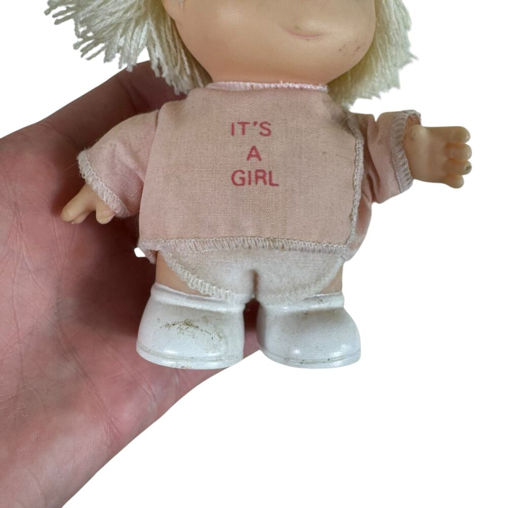 Vintage Enesco Precious Moments Hi Babies Samuel Butcher It's A Girl 5 inch Doll - Picture 5 of 7
